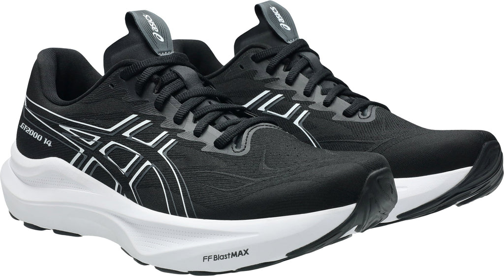 Men's GT 2000 14 Wide Fit Road Running Shoes - Black