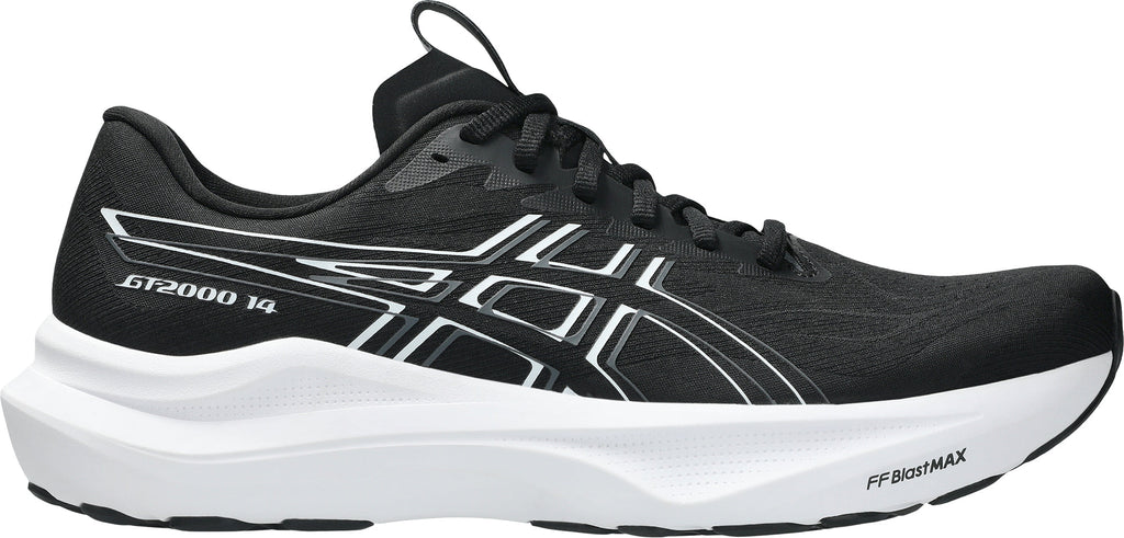 Men's GT 2000 14 Wide Fit Road Running Shoes - Black