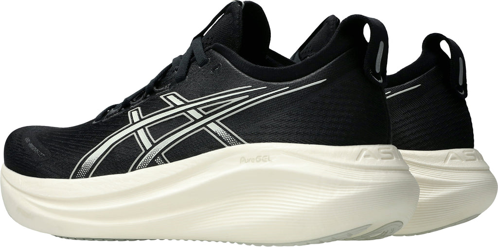Men's Gel Nimbus 27 Wide Fit Road Running Shoes - Black