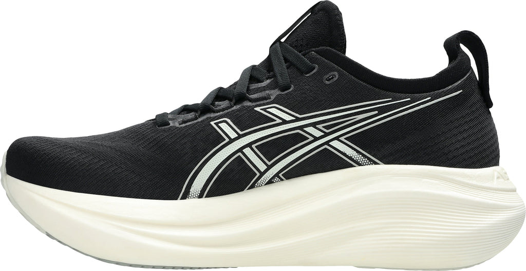 Men's Gel Nimbus 27 Wide Fit Road Running Shoes - Black