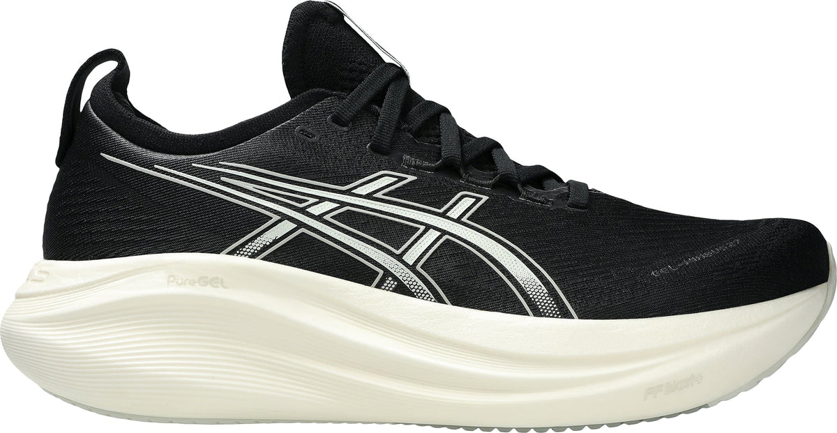 Men's Gel Nimbus 27 Wide Fit Road Running Shoes - Black