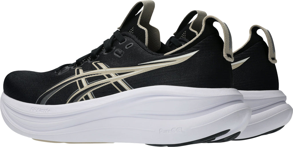 Men's Gel Nimbus 28 Wide Fit Road Running Shoes - Black