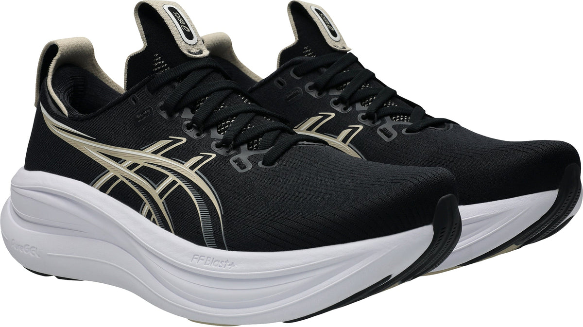 Men's Gel Nimbus 28 Wide Fit Road Running Shoes - Black