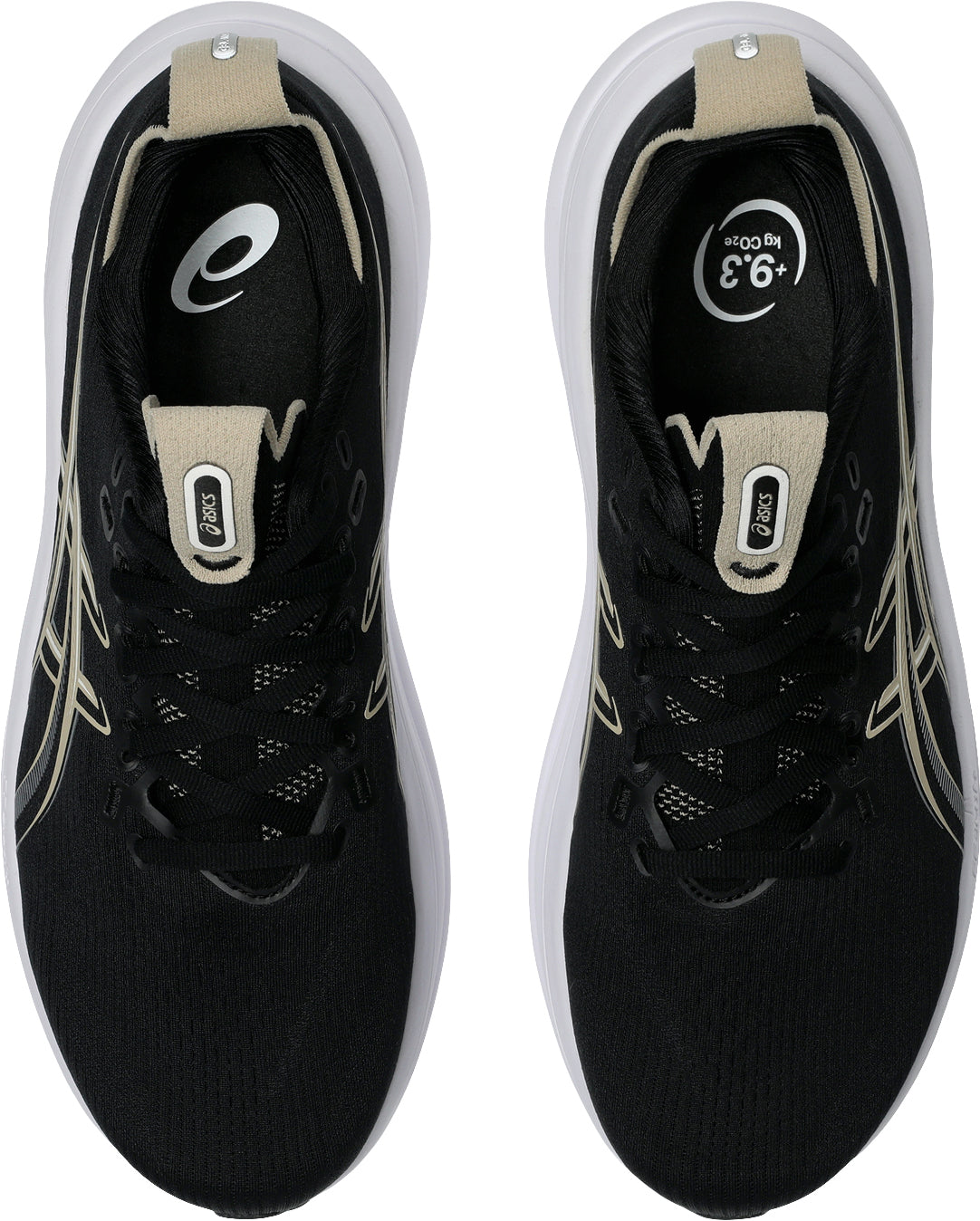 Men's Gel Nimbus 28 Wide Fit Road Running Shoes - Black