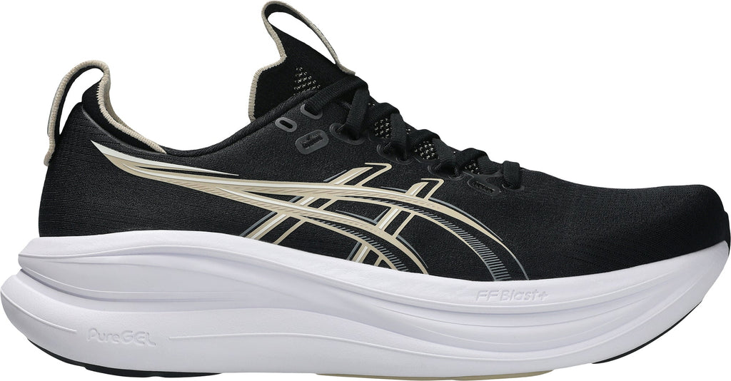 Men's Gel Nimbus 28 Wide Fit Road Running Shoes - Black