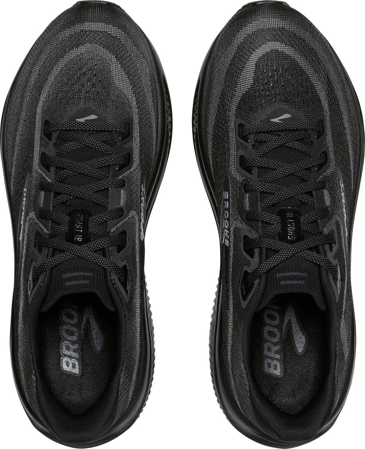 Women's Ghost 18 Wide Fit Road Running Shoes - Black