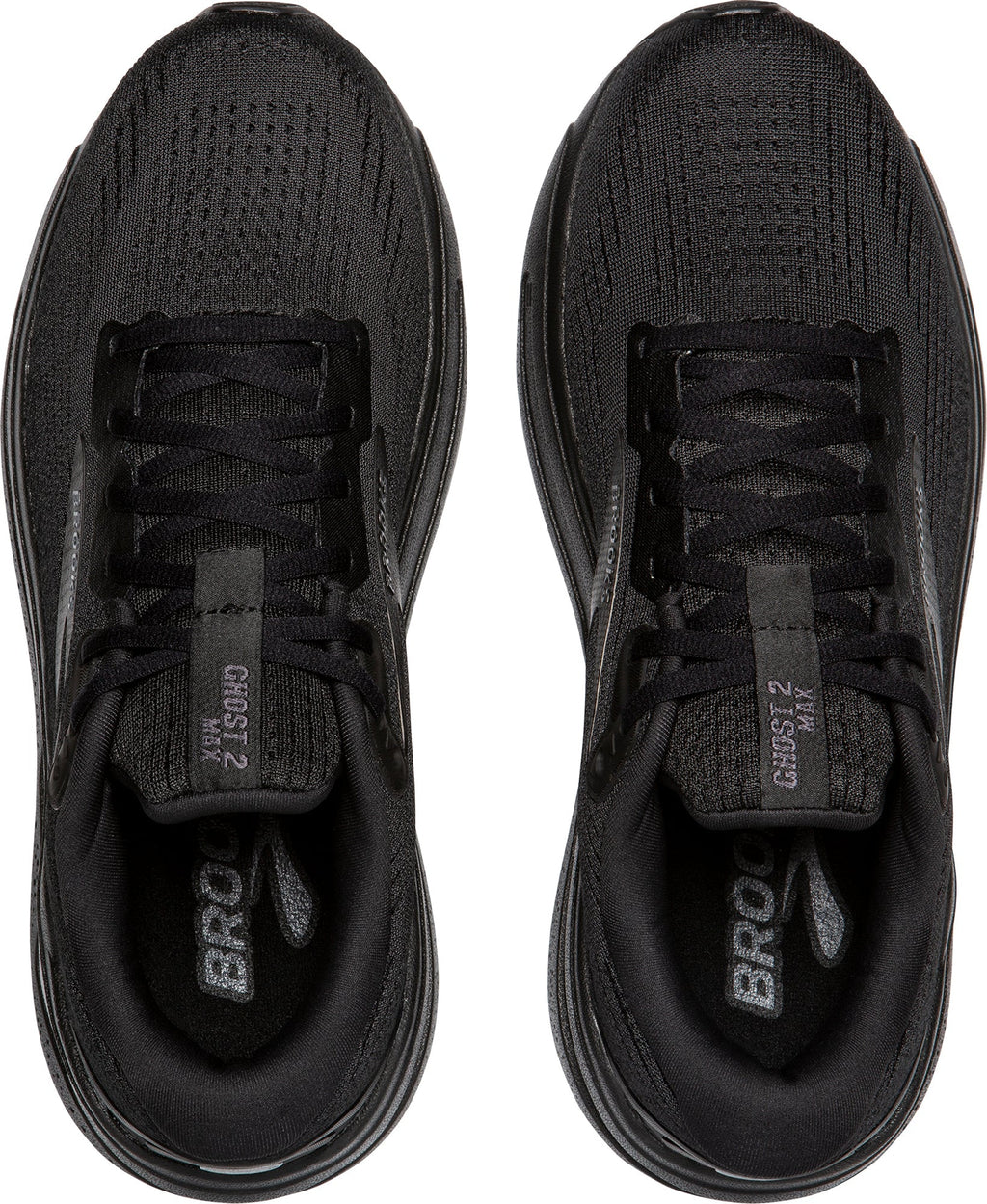 Men's Ghost Max 2 Wide Fit Road Running Shoes - Black