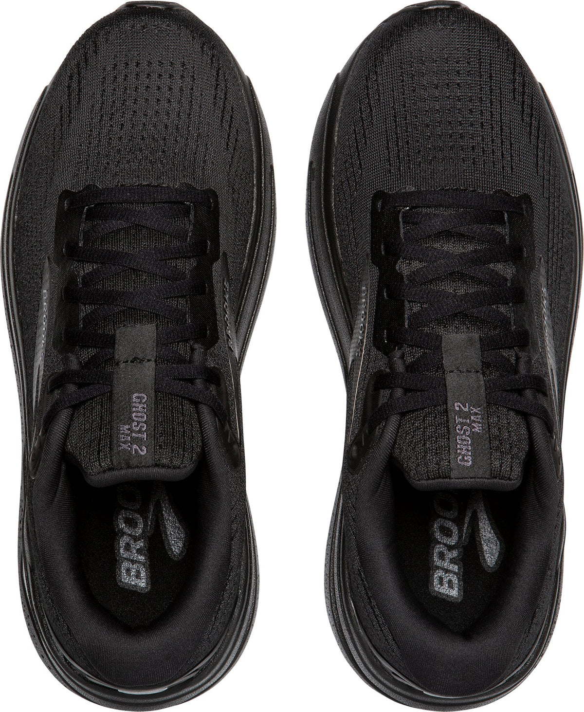 Men's Ghost Max 2 Wide Fit Road Running Shoes - Black