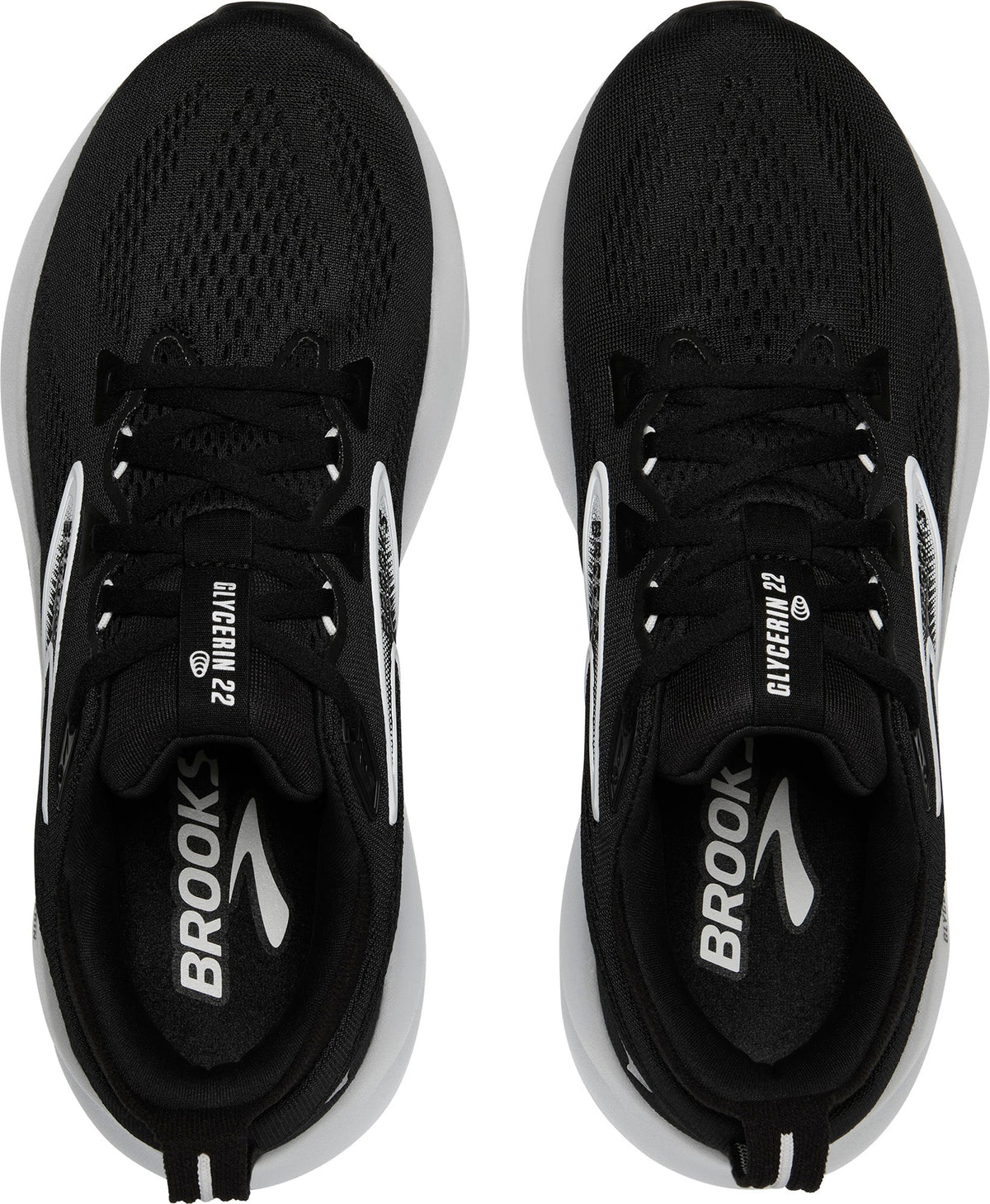 Women's Glycerin 22 Wide Fit Road Running Shoes - Black