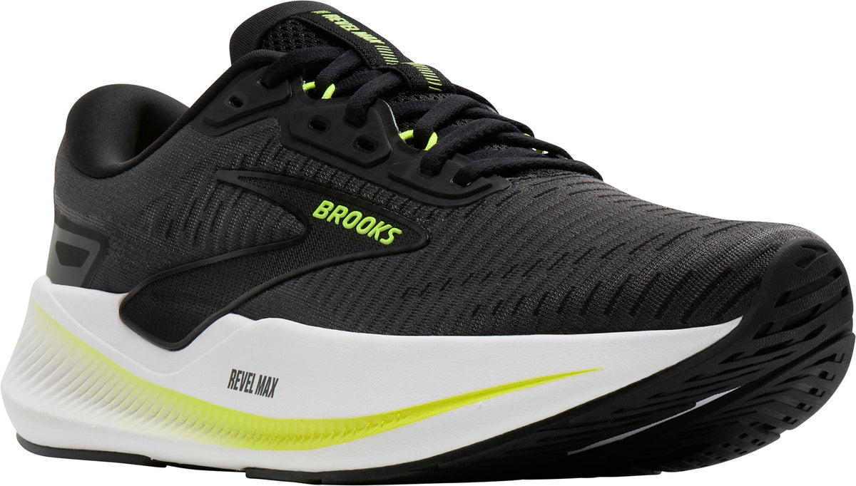 Men's Revel Max Road Running Shoes - Black
