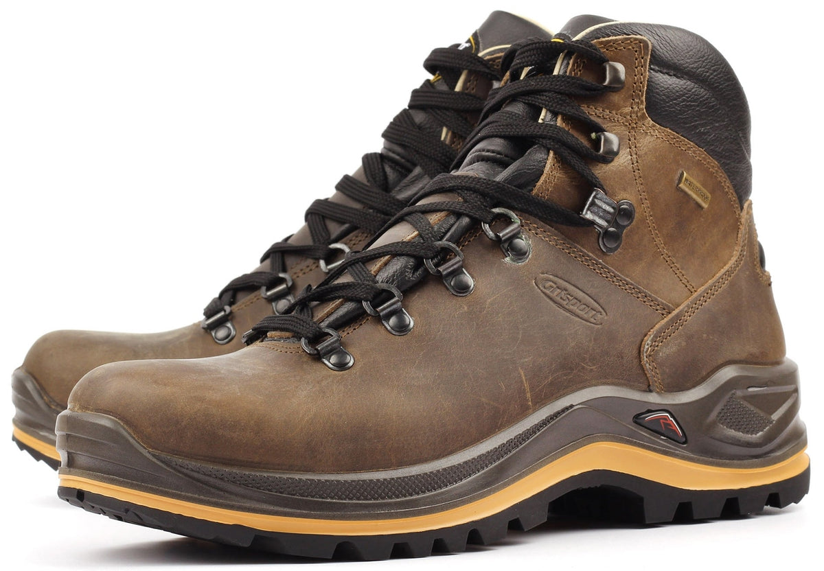 Men's Aztec Wide Fit Waterproof Walking Boots - Brown