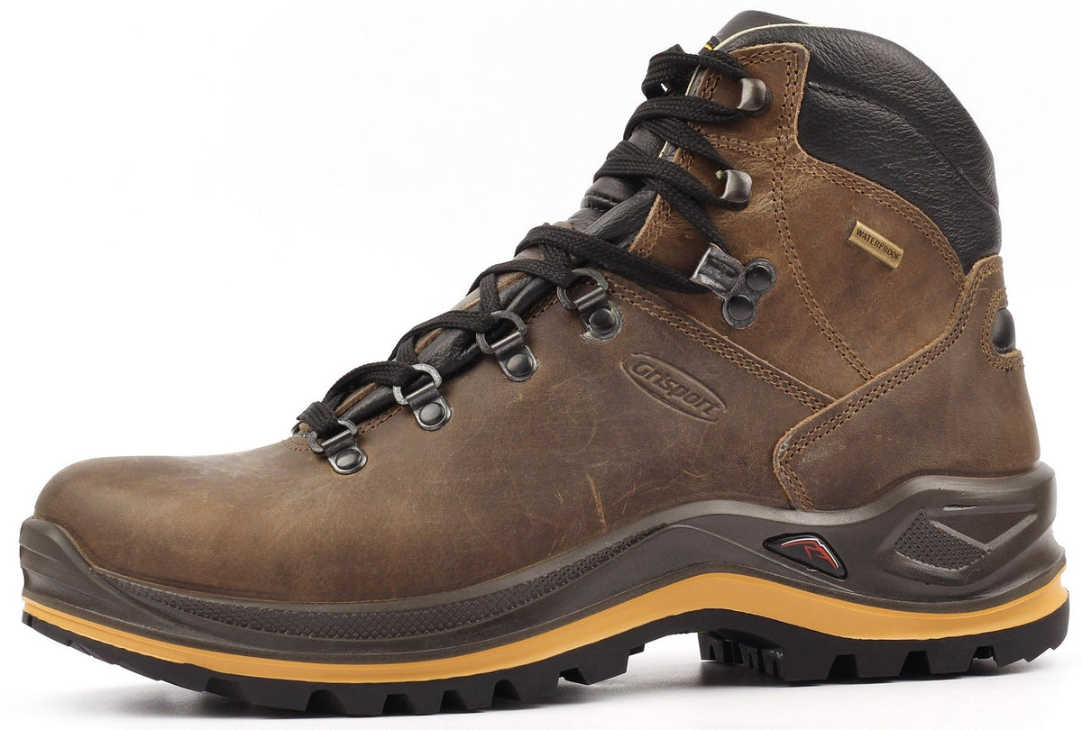 Men's Aztec Wide Fit Waterproof Walking Boots - Brown