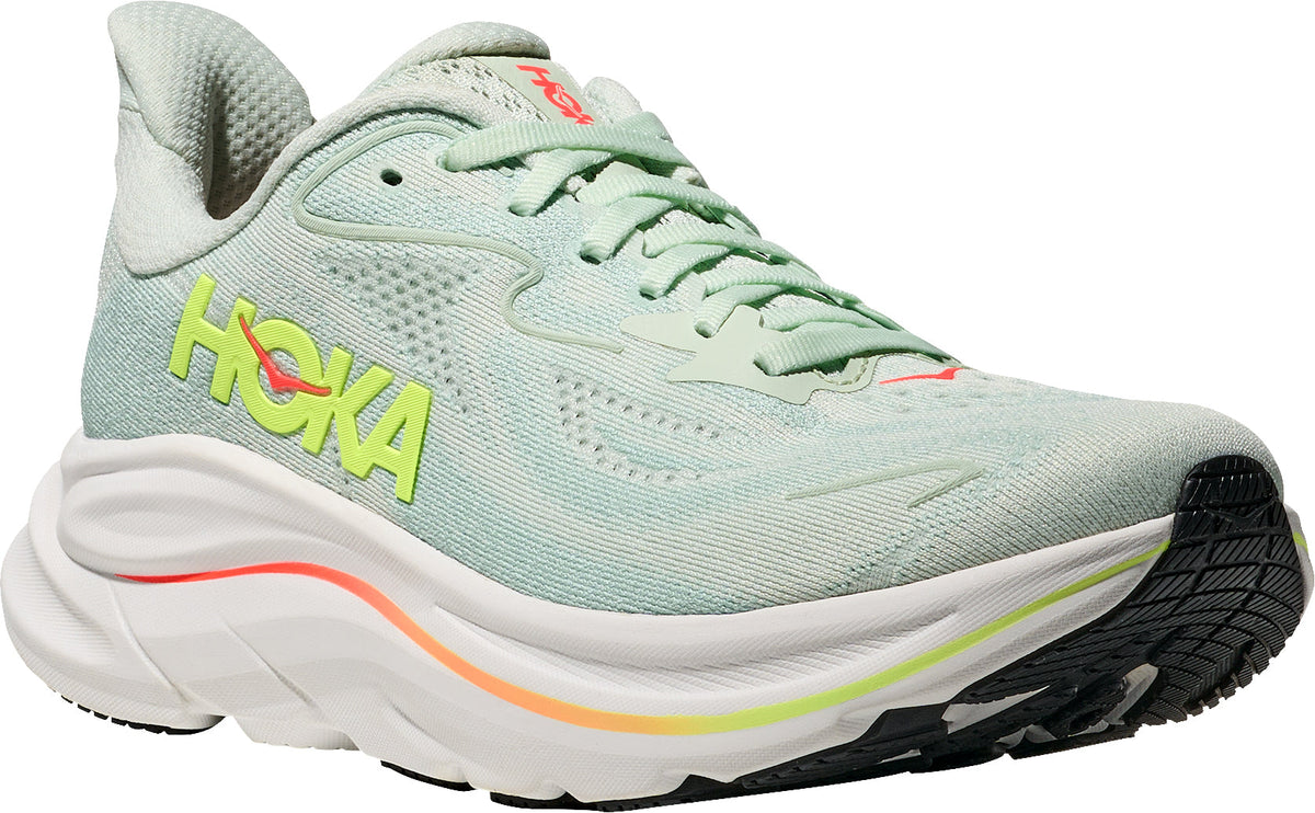 Women's Clifton 10 Wide Fit Road Running Shoes - Green