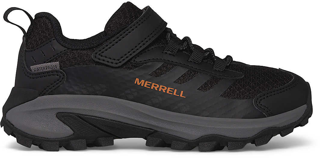 Moab Speed 2 A/C Waterproof Childrens Walking Shoes - Black