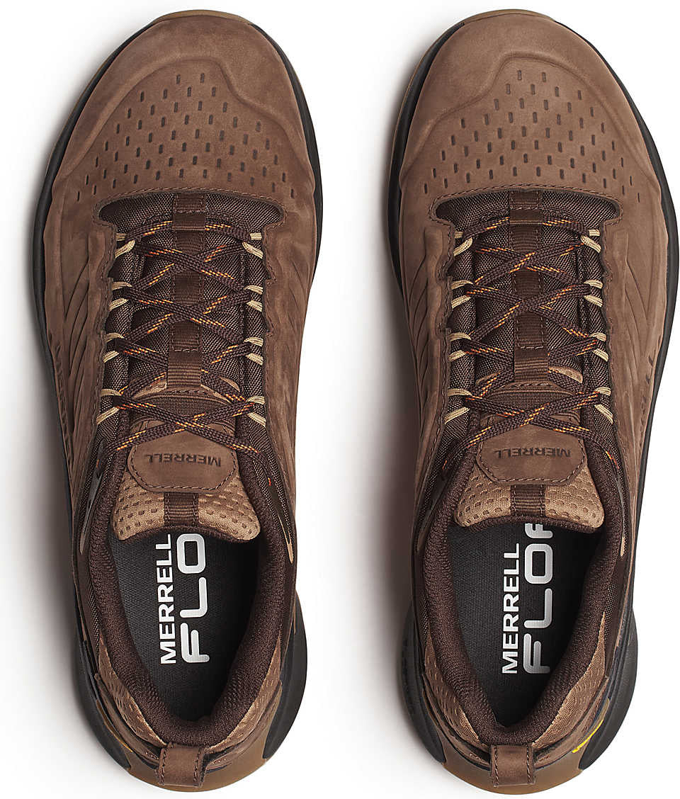 Men's Moab Speed 2 Leather Waterproof Walking Shoes - Brown