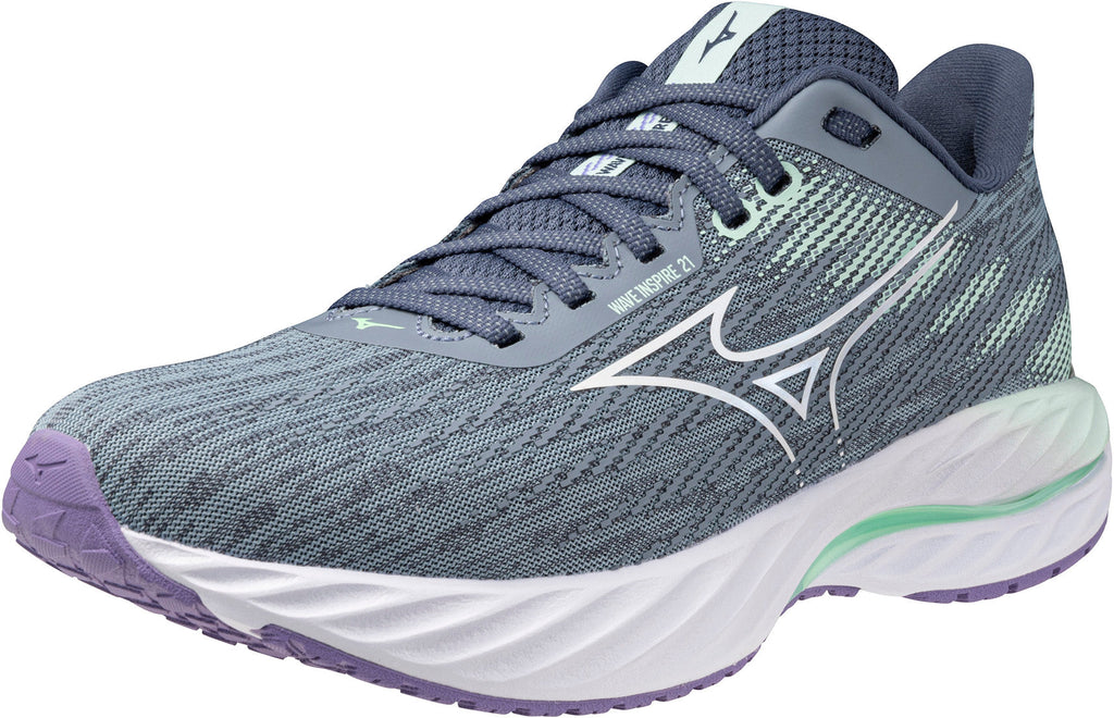 Women's Wave Inspire 21 Road Running Shoes - Grey