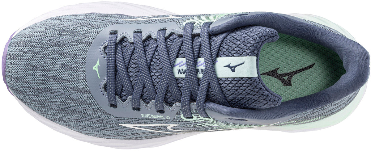 Women's Wave Inspire 21 Road Running Shoes - Grey