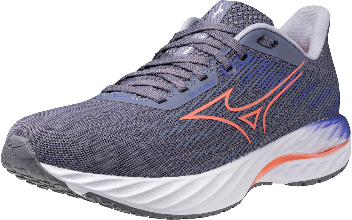 Women's Wave Inspire 21 Road Running Shoes - Grey