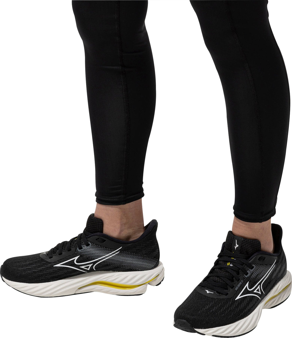 Women's Wave Inspire 21 Wide Fit (D) Road Running Shoes - Black