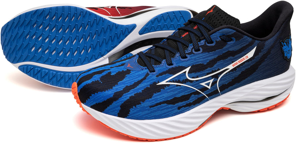 Men's Wave Rider 28 Road Running Shoes - Blue