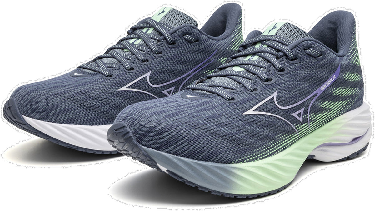 Women's Wave Rider 28 Road Running Shoes - Blue