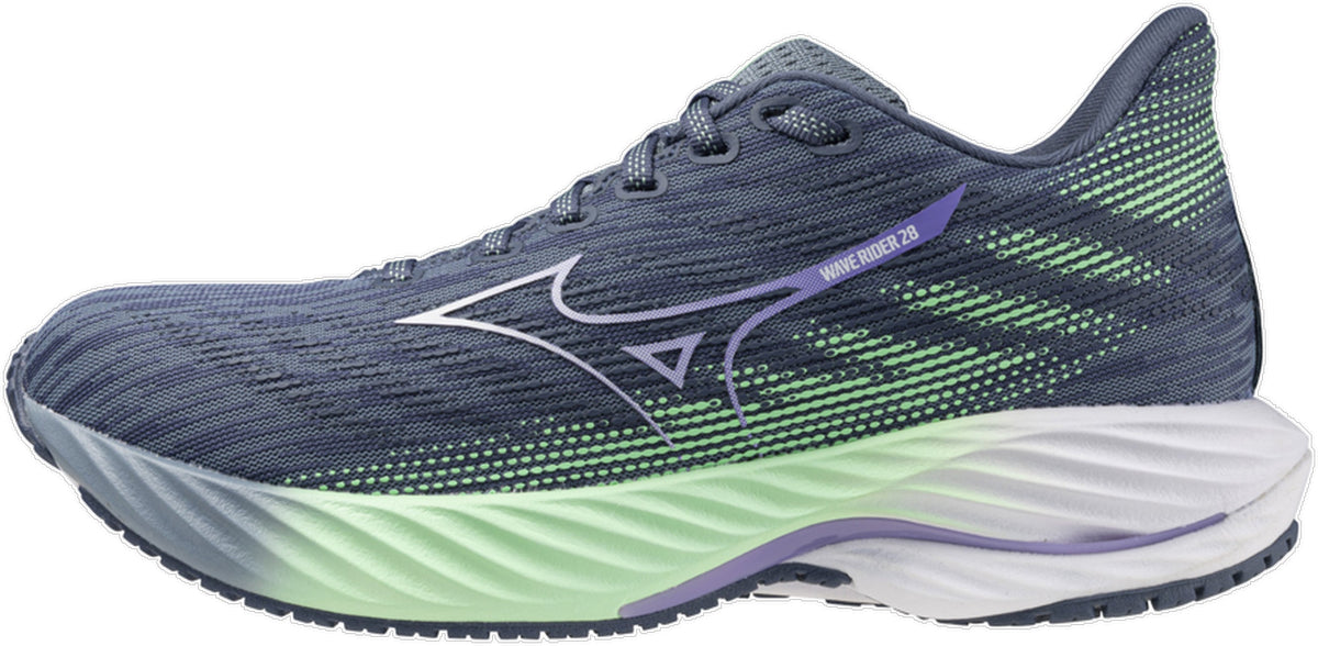 Women's Wave Rider 28 Road Running Shoes - Blue