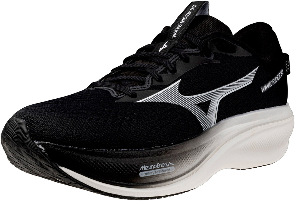 Men's Wave Rider 30 Road Running Shoes - Black