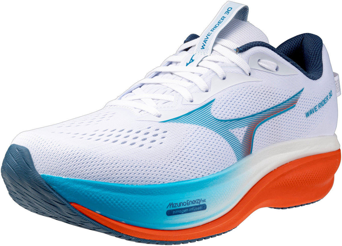 Men's Wave Rider 30 Road Running Shoes - White