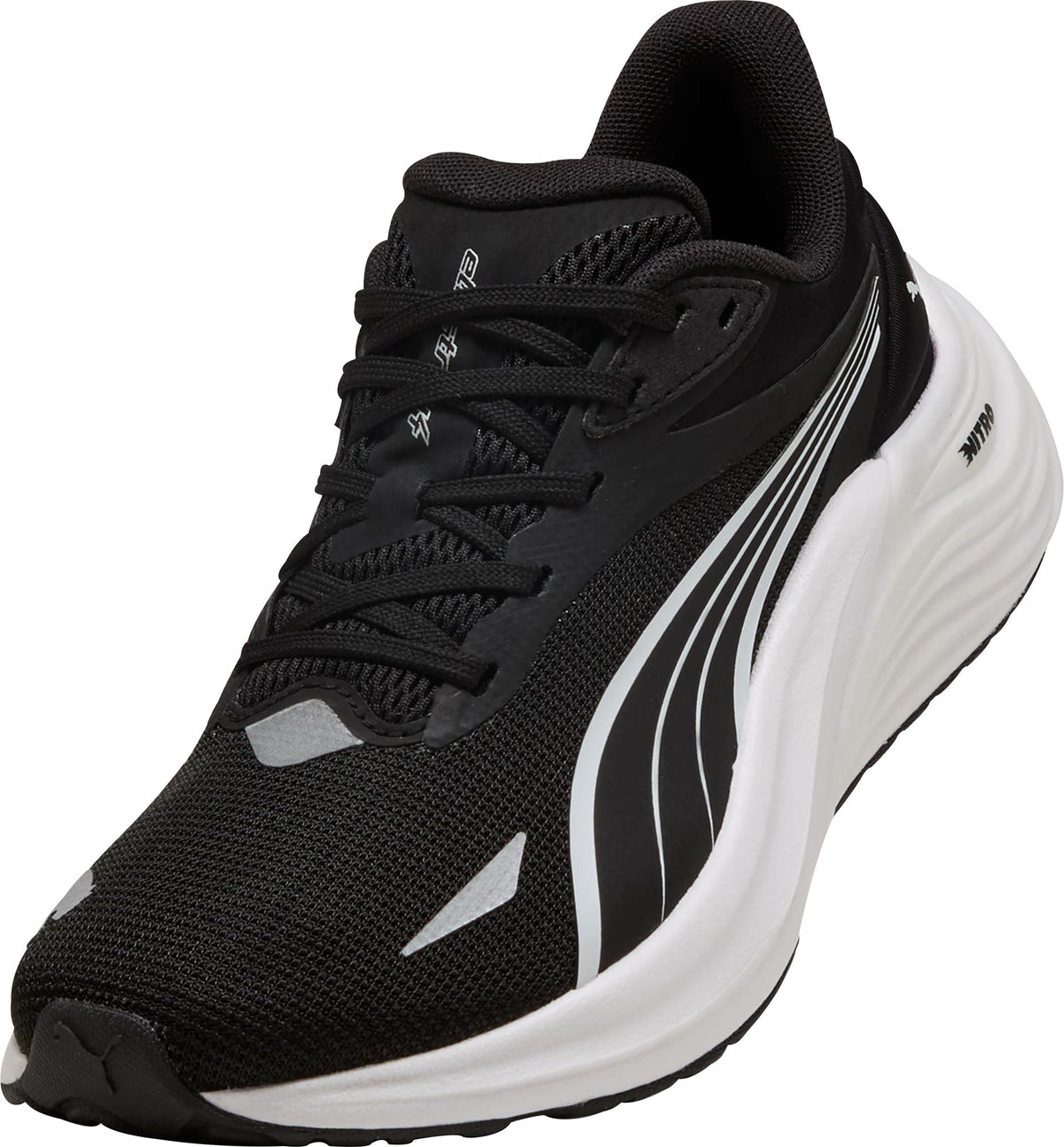 Junior Electrify Nitro 4 Road Running Shoes - Black