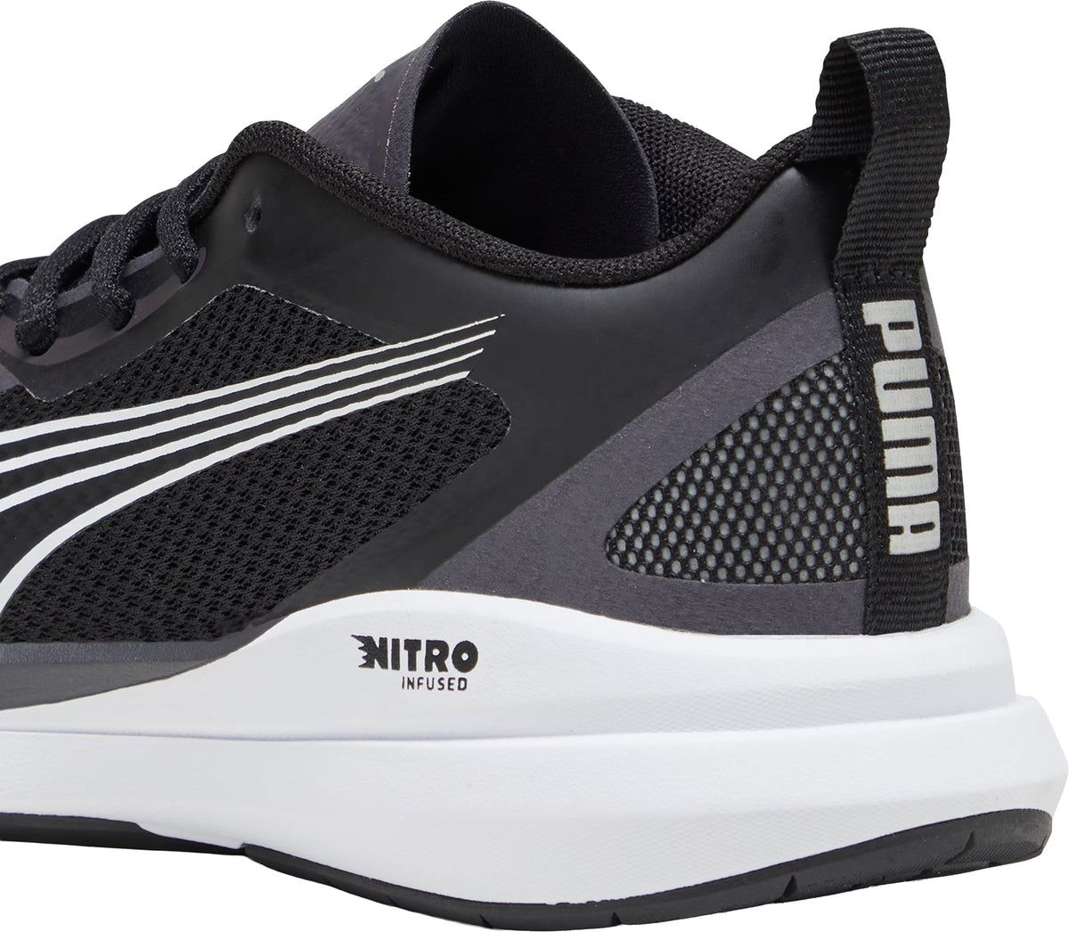 Junior Kruz Nitro Road Running Shoes - Black
