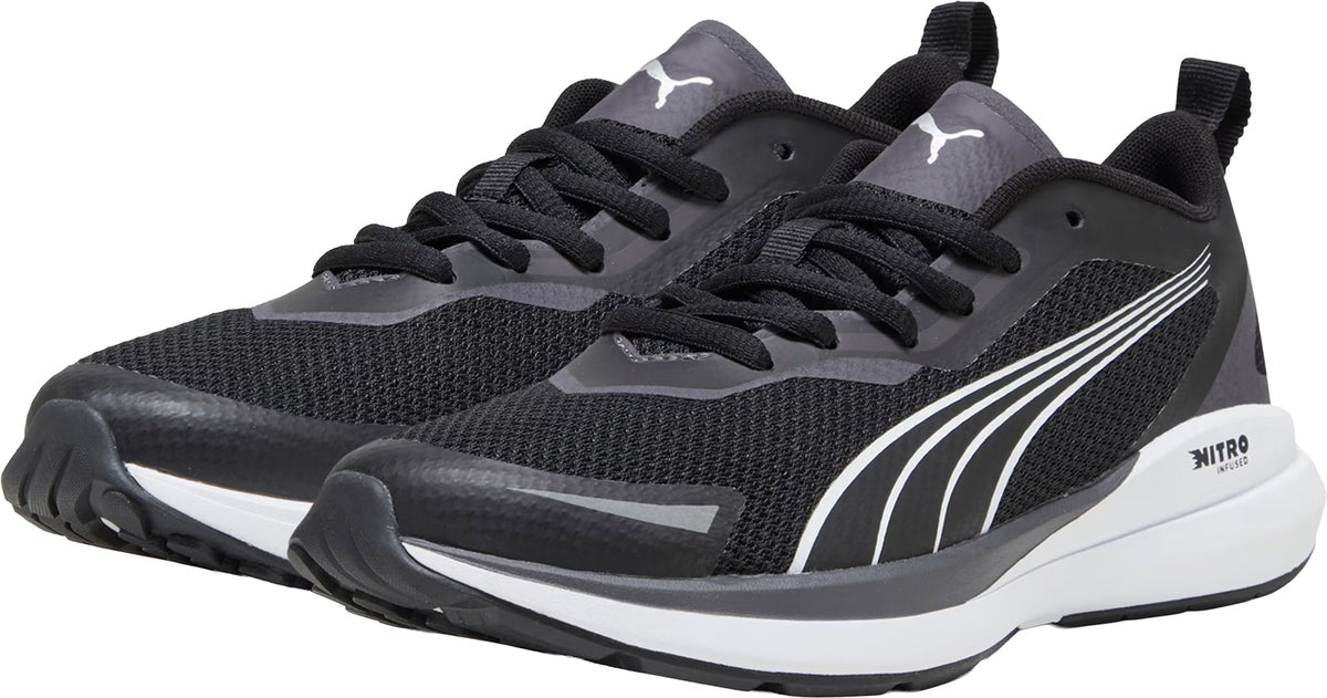 Junior Kruz Nitro Road Running Shoes - Black