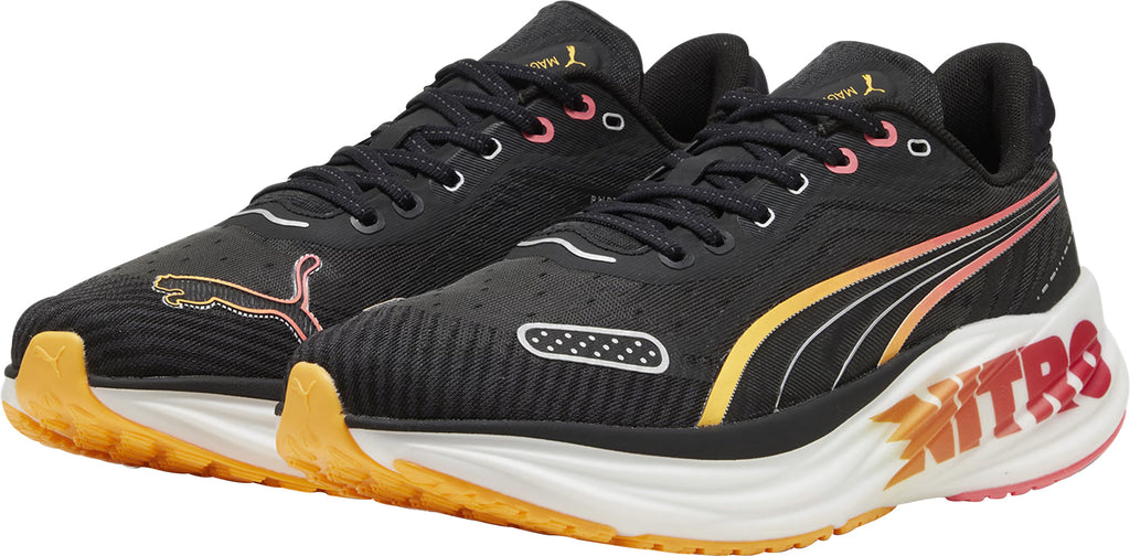 Men's Magnify Nitro 2 Tech Road Running Shoes - Black
