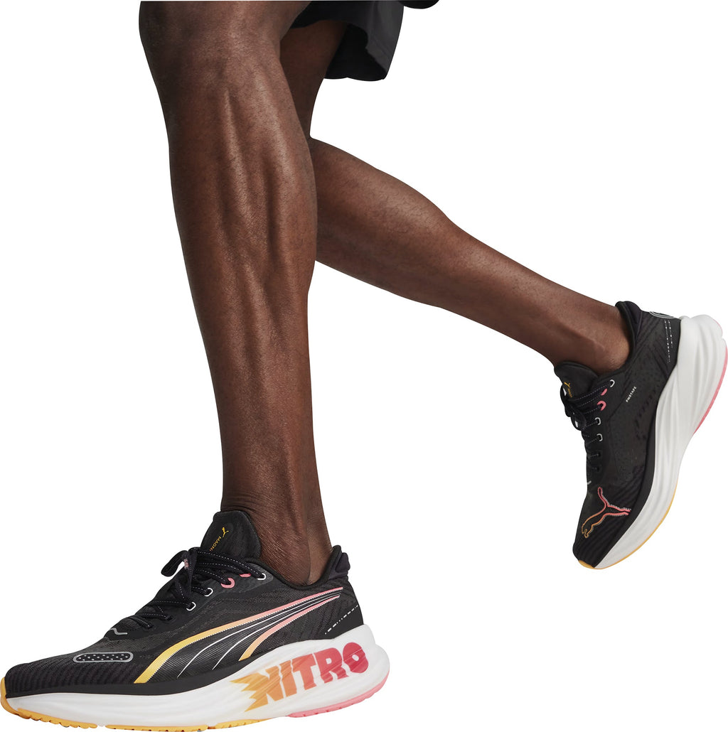 Men's Magnify Nitro 2 Tech Road Running Shoes - Black