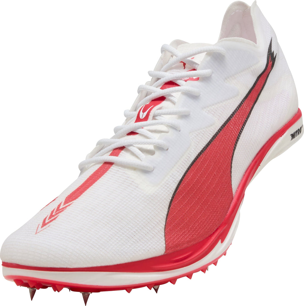 Mid Distance Nitro Elite 3 Running Spikes - White