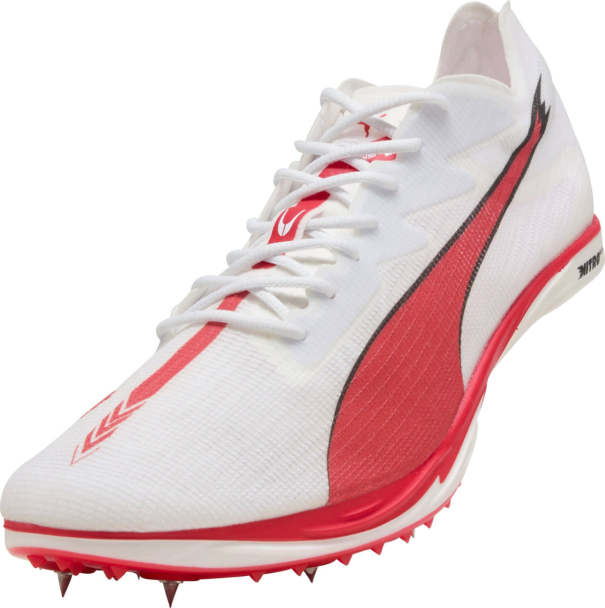 Mid Distance Nitro Elite 3 Running Spikes - White