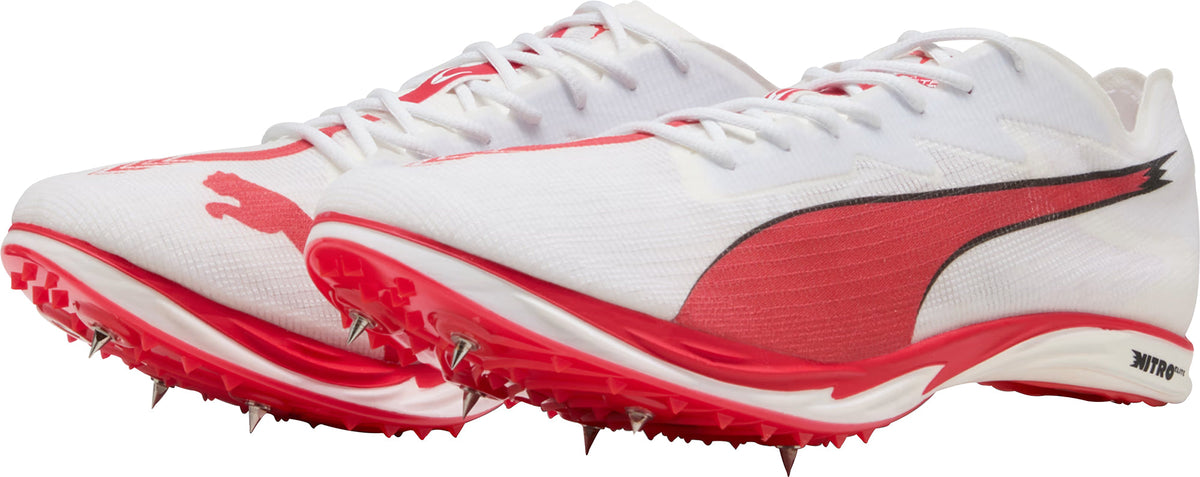 Mid Distance Nitro Elite 3 Running Spikes - White