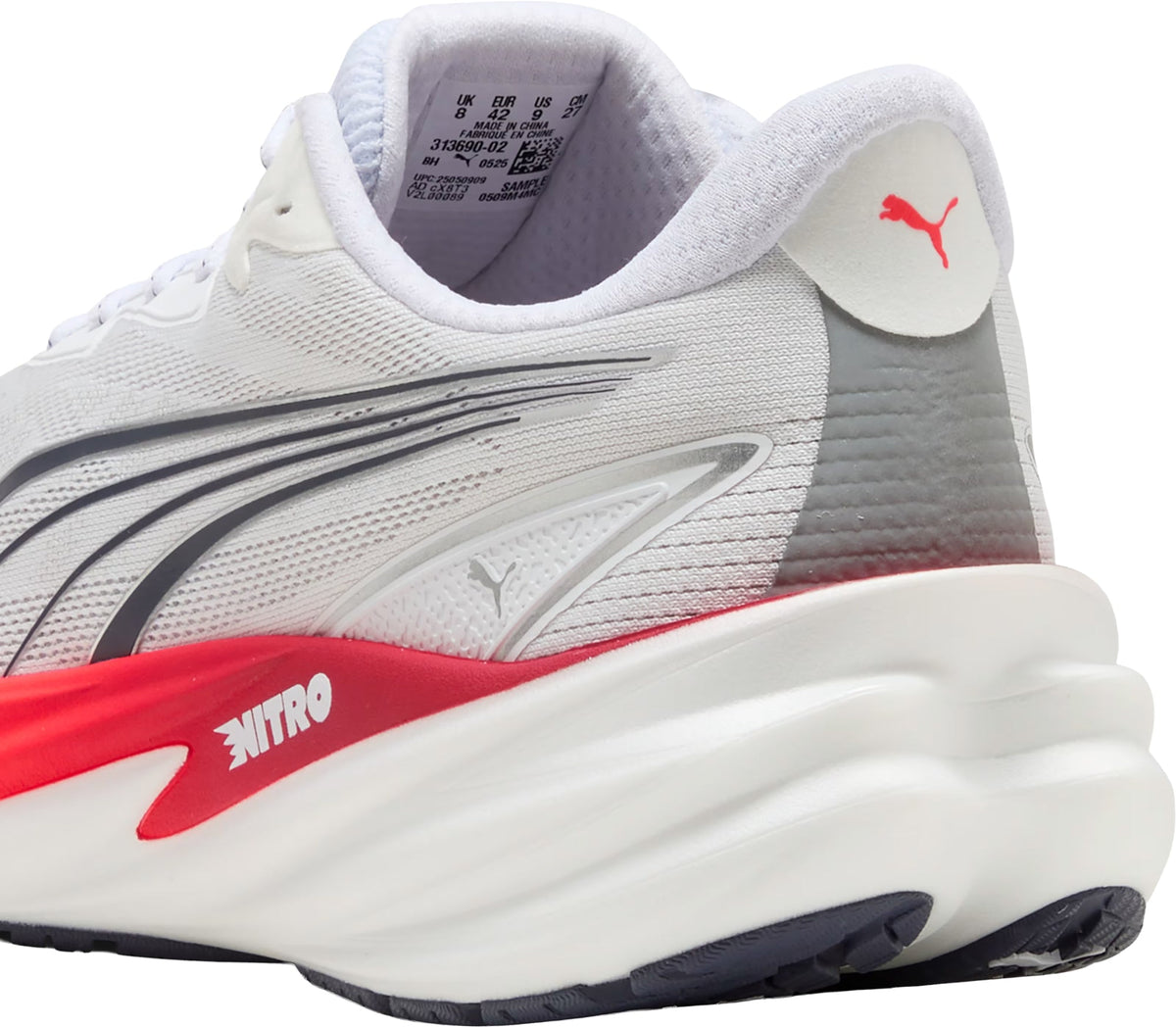 Men's Velocity Nitro 5 Wide Fit Road Running Shoes - White