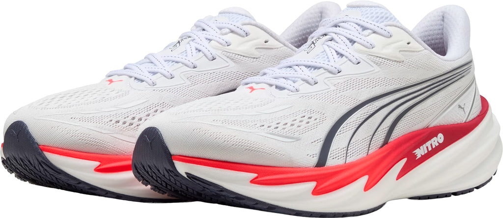 Men's Velocity Nitro 5 Wide Fit Road Running Shoes - White