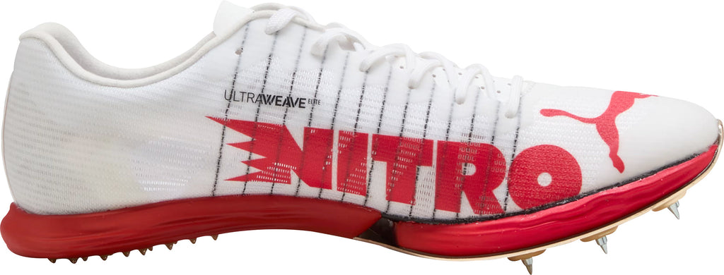 evoSpeed Forte Nitro Elite Running Spikes - White