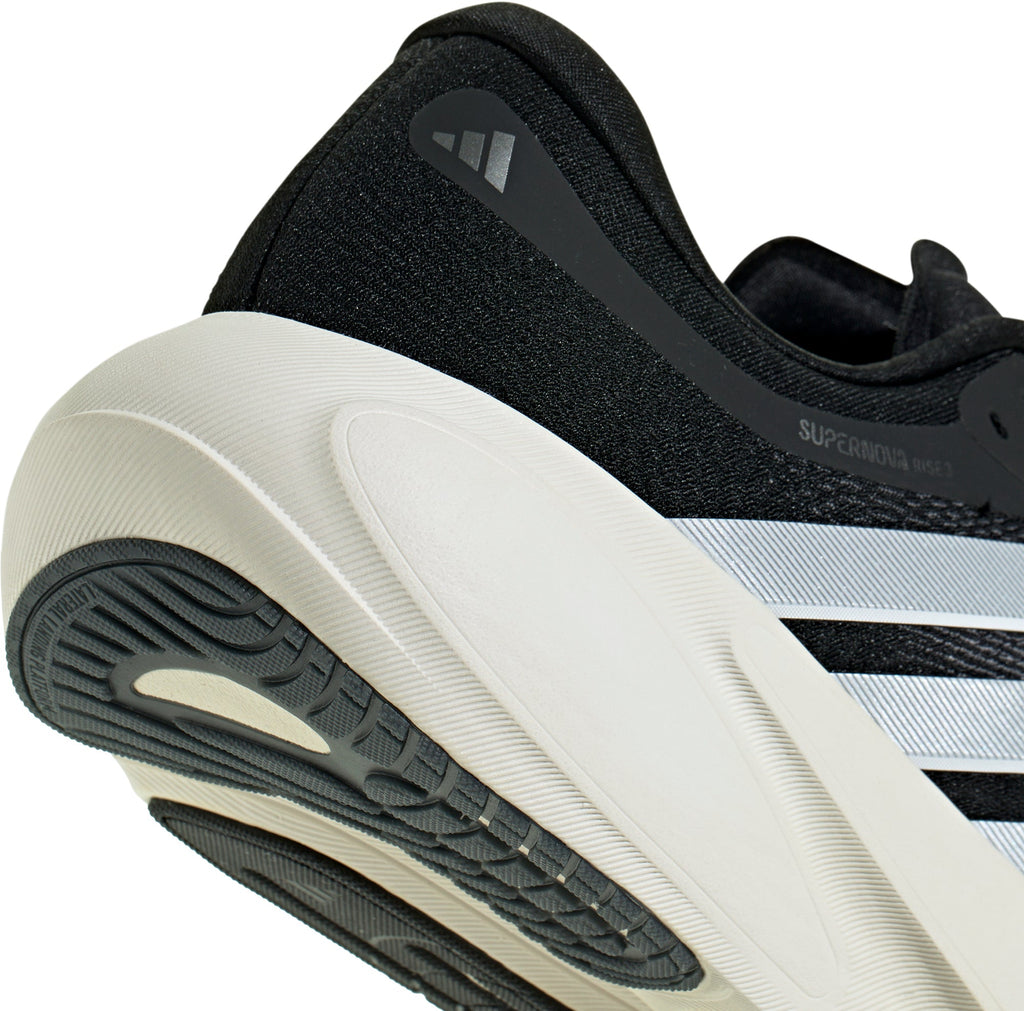 Men's Supernova Rise 3 Wide Fit Road Running Shoes - Black