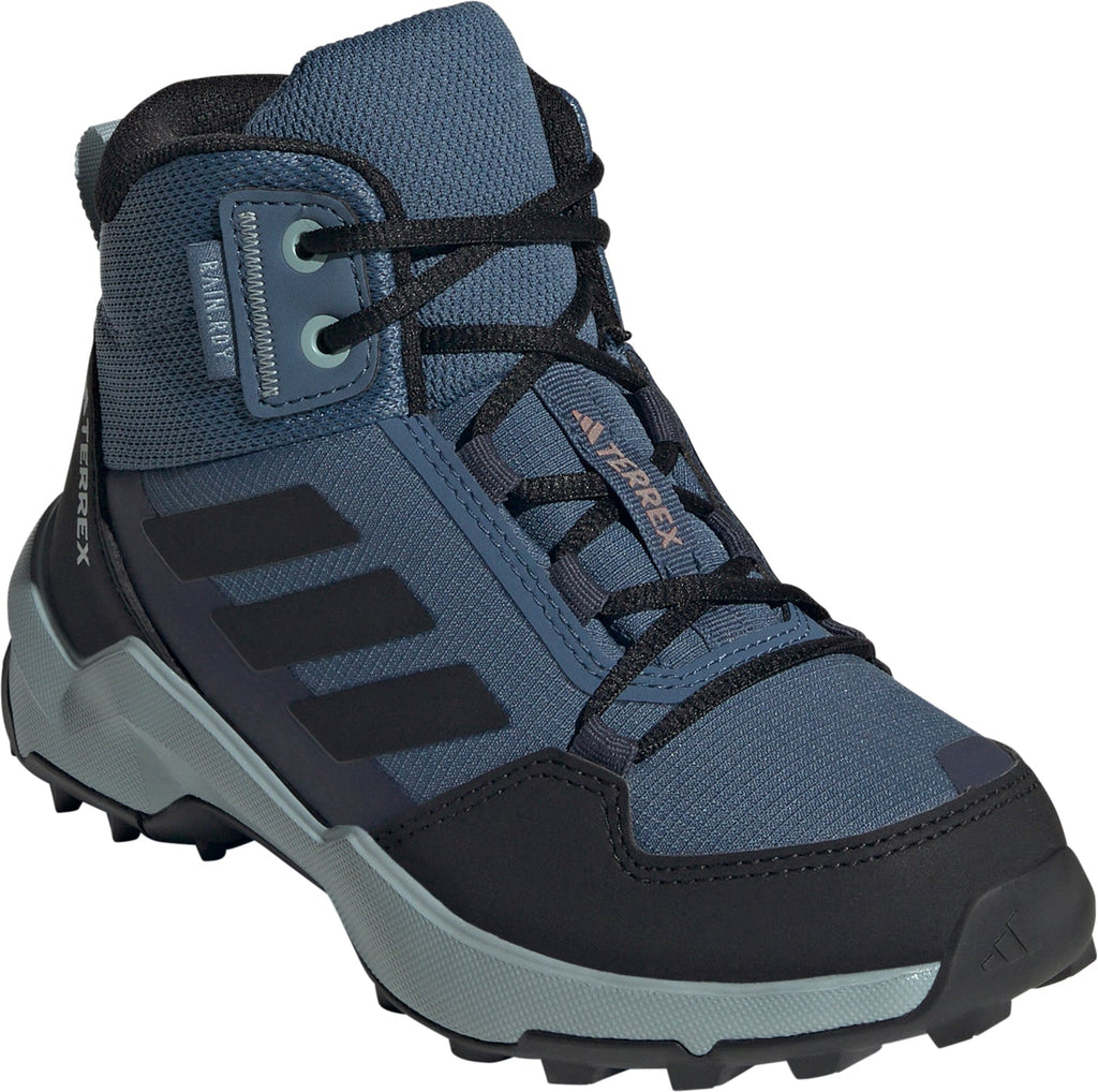 Junior Terrex AX4R Mid RAIN.RDY Walking Boots - Blue